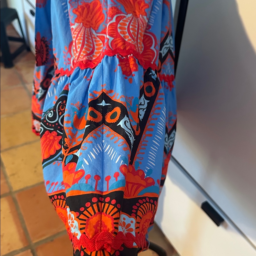 Peace & Chaos fun cotton dress Greek designer - Picture 4 of 12
